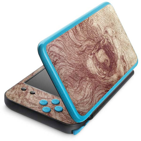 Leonardo da Vinci Sketch of a roaring lion Nintendo 2DS XL (2017) Skin